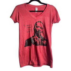 Martin Luther King Womens Tshirt I have a dream Size Medium Color Red